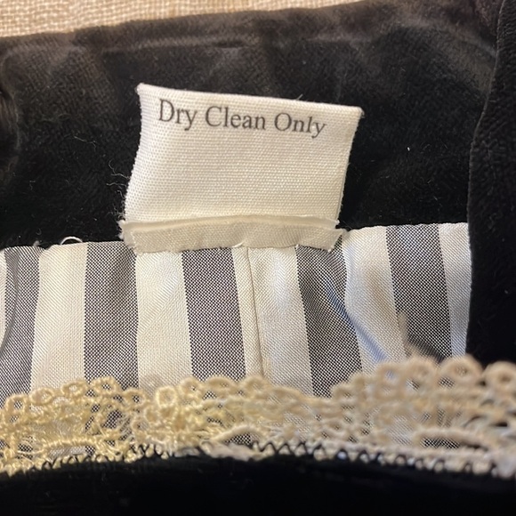 Custom Vintage Antique Lace Black Velvet Jacket - Picture 11 of 15